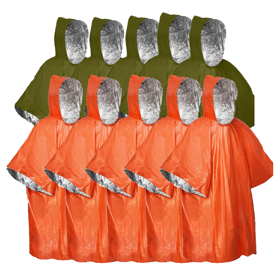 3/5-Pack Emergency Poncho Set  - Emergency Poncho Rain recension och pris